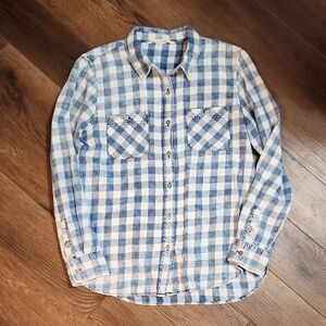 Vanilla Star Checkered Button Down